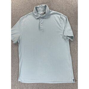 Chubbies Classic Solid Short‎ Sleeve Polo Shirt (Men's Medium) Light Blue